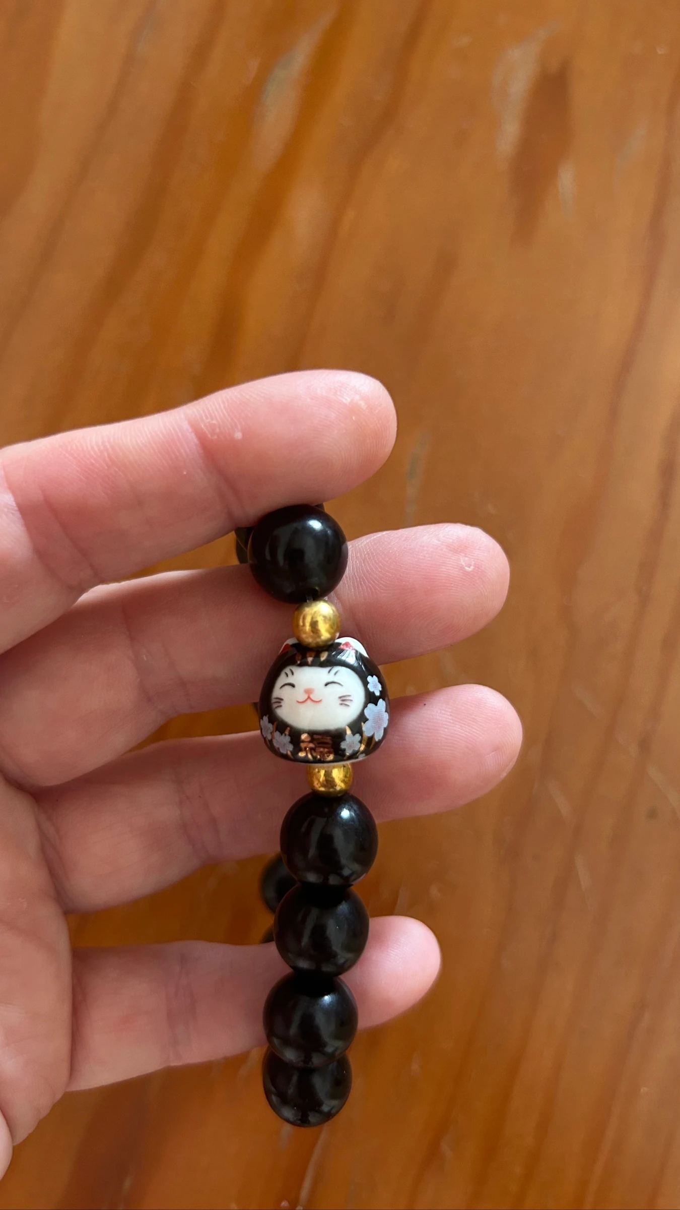 Bodhi armband met porseleinen kat – photo 3